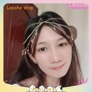 Vòng đội đầu (headchain) phối tua rua phong cách Ấn Độ