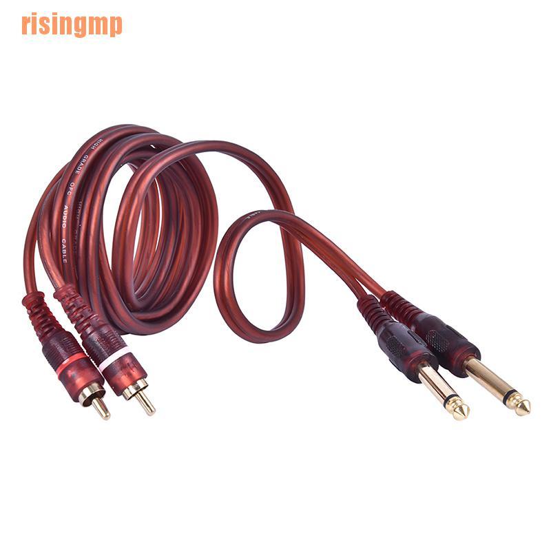 Cáp Âm Thanh Rca 6.35mm Dài 1.5m 1 / 4 inch Chất Lượng Cao
