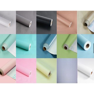 Decal giấy dán tường một màu bè mặt nhám ( nhiều tông màu ) có keo sẵn khổ 45cm ( giá bán 1m dài)
