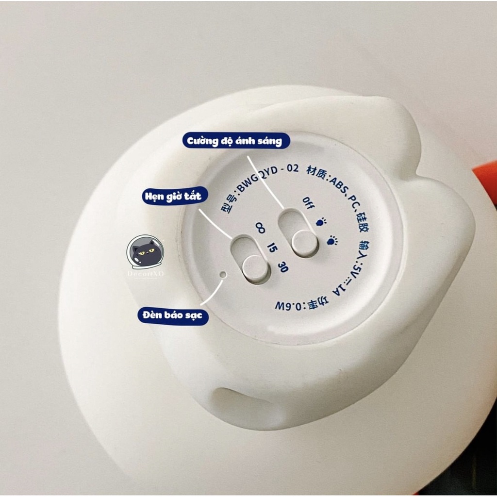 Đèn Trang Trí Cute Quby Lamp, Dễ thương, Quà tặng, Trang trí phòng