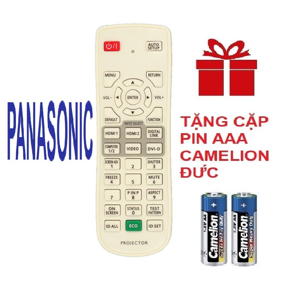 Remote máy chiếu PANASONIC mẫu 2 - Điều khiển máy chiếu PANASONIC mẫu 2 - PROJECTOR (Hàng hãng - tặng pin)