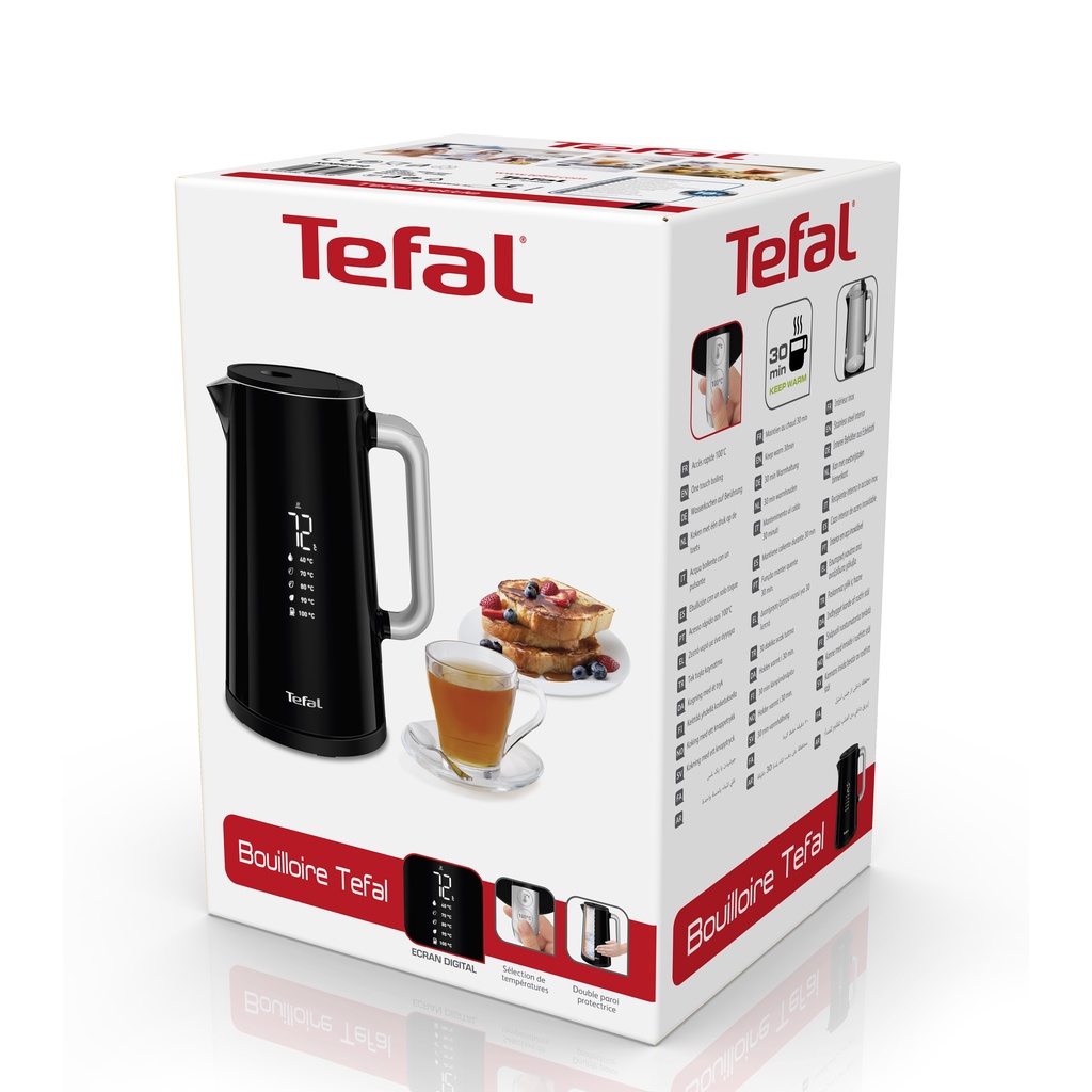 [GIFT] Bình đun siêu tốc Tefal Smart &amp; Light KO850810 - 1800W, 1.7L