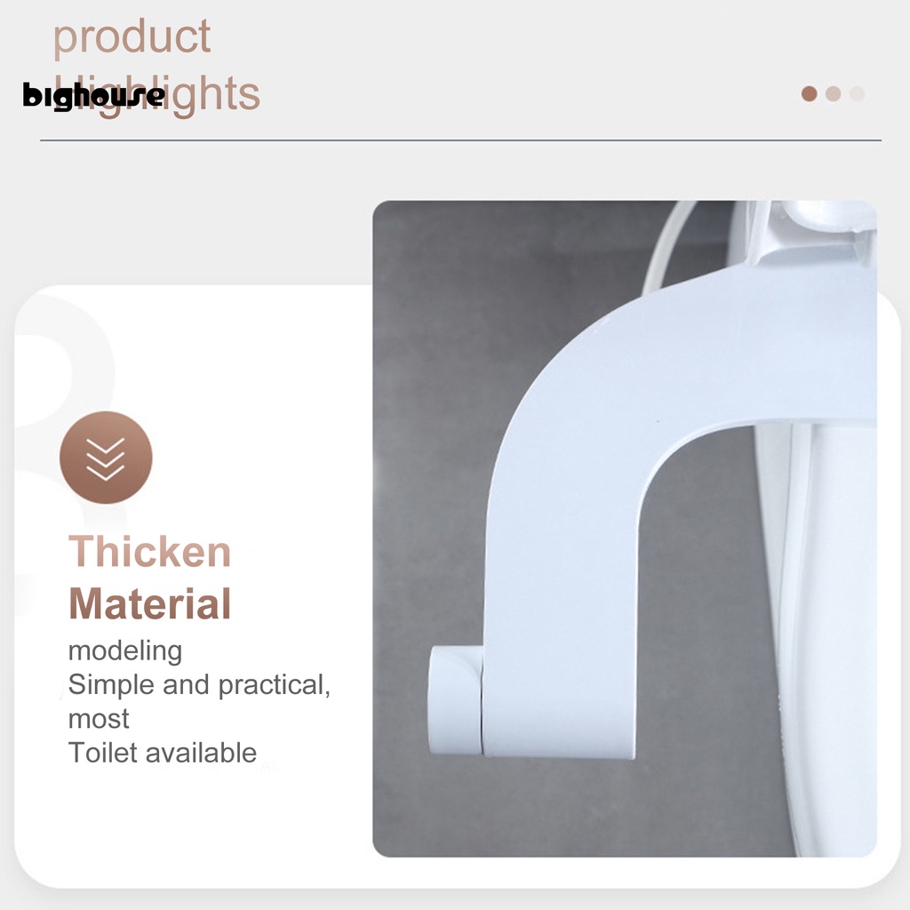 Bộ phụ kiện hỗ trợ vệ sinh Toilet siêu mỏng màu trắng