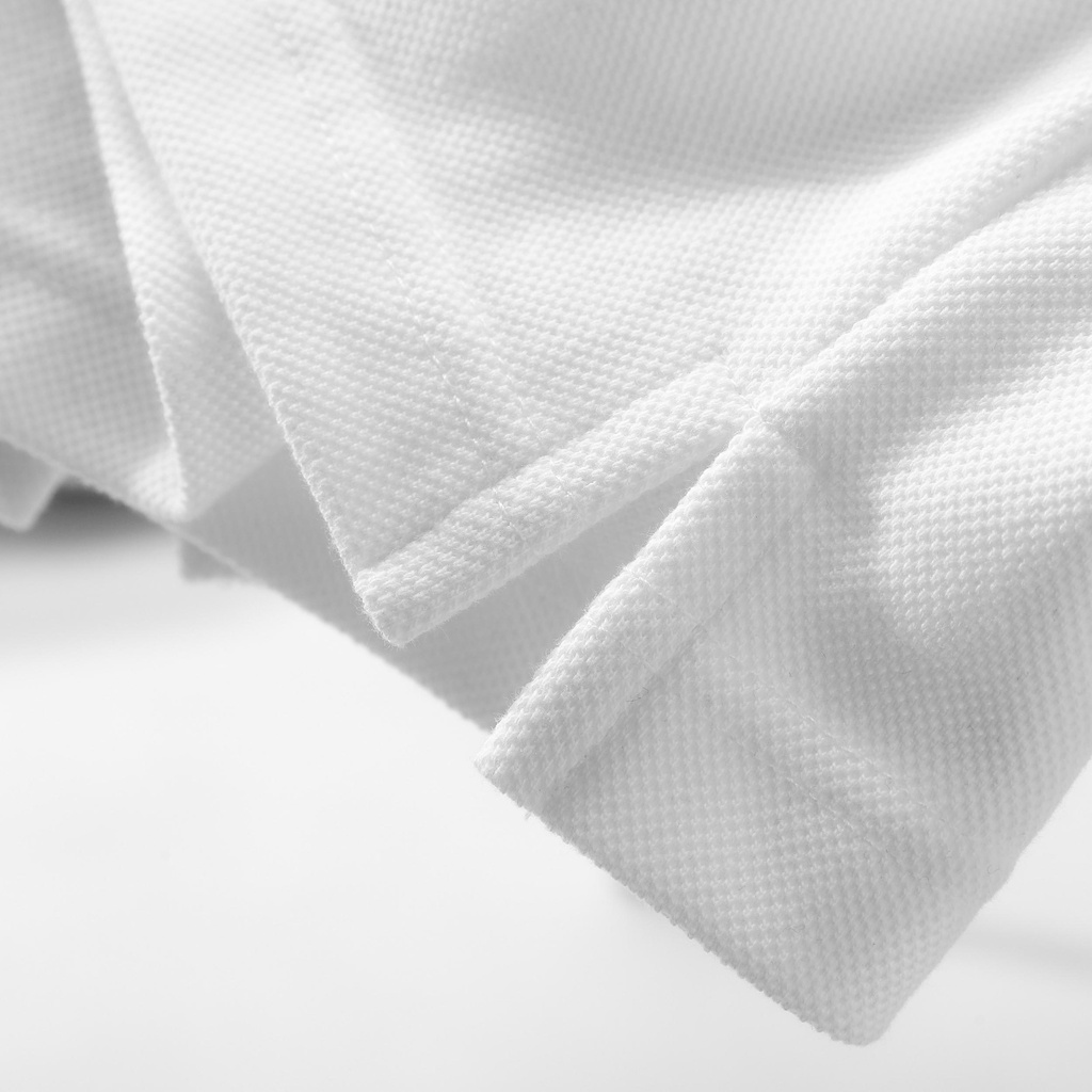 | Satoshi | Áo Polo STS Diamond Pique SAPL80 Trắng Viền Cổ Navy Chất Cotton