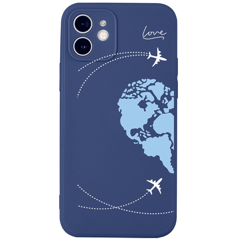 Ốp điện thoại JURSUE silicon mềm cặp đôi dễ thương đẹp Compatible for iPhone 13 12 11 PRO MAX SE 2020 X XR XS ip 8 7 6 6S PLUS kute XY9058B