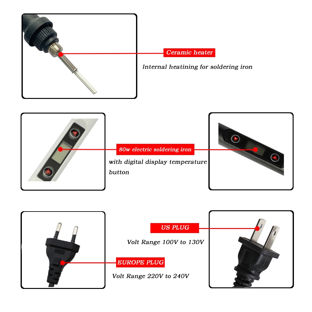 Bộ Bút Khắc Gỗ 60W 80 Nhiệt Độ Có Thể Điều Chỉnh Nhiệt Độ