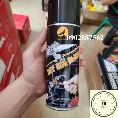 Đuổi chuột khỏi cắn phá dây điện xe hơi, xe máy rat run away của Wolf Chemicals