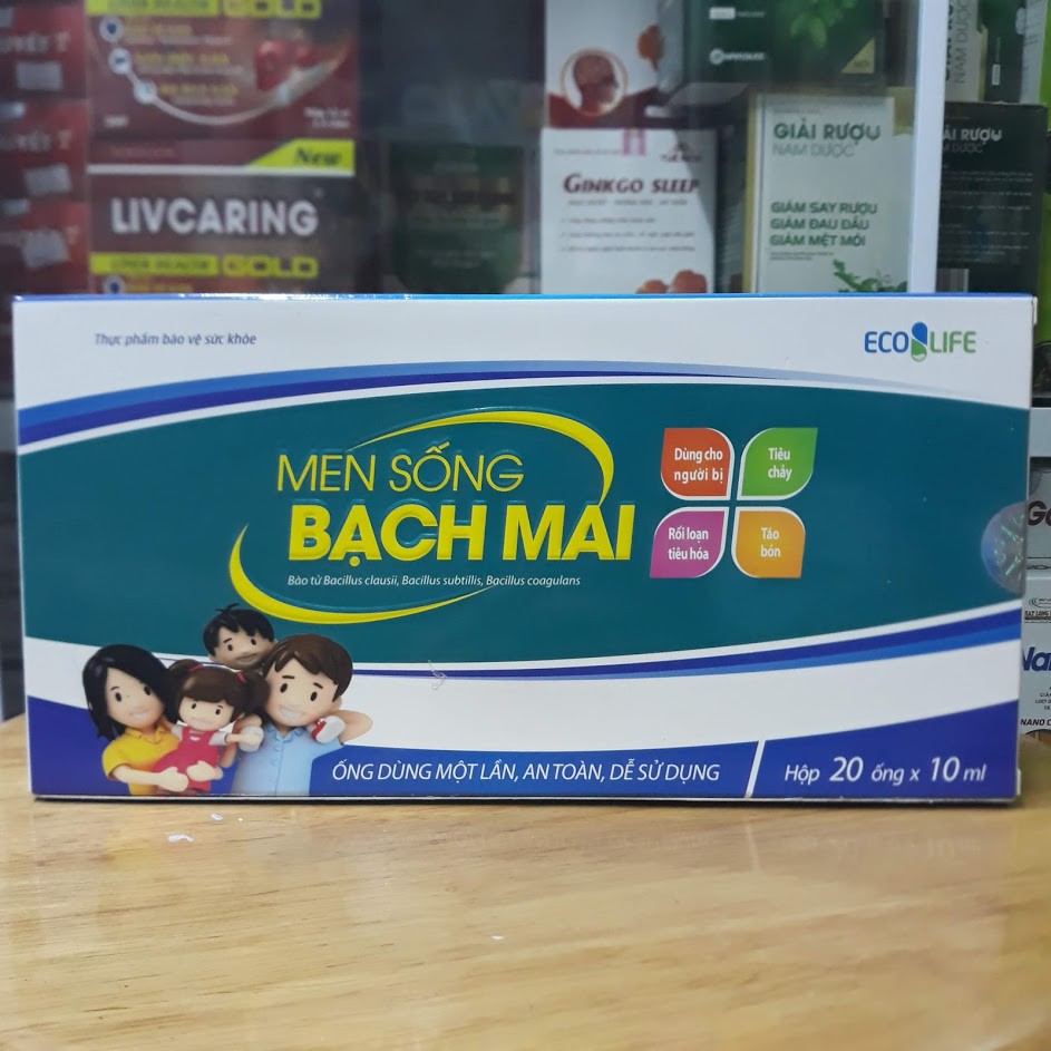 Men sống Bạch Mai hộp 20 ống