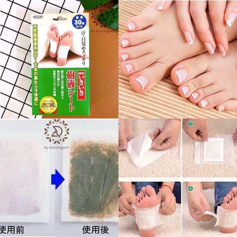 Kinoki Detox Foot Patch dán chân thải độc, tăng cường các chức năng xương khớp Rose.beautify