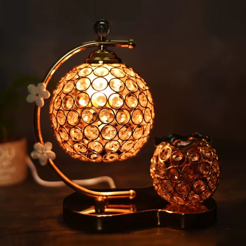 Đèn pha lê xông tinh dầu, tặng quà cưới-sinh nhật (Hàng Nội Địa Trung)
