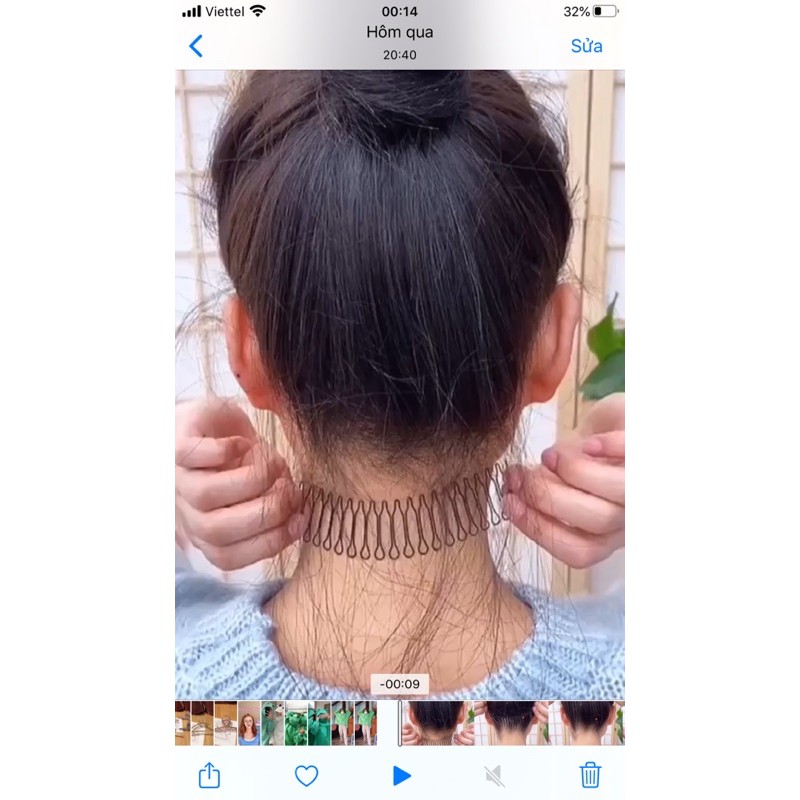 Cài tóc chống bị rơi tóc con cố định tóc gọn gàng phụ kiện thời trang xược tóc lò xo cho nữ tiện lợi
