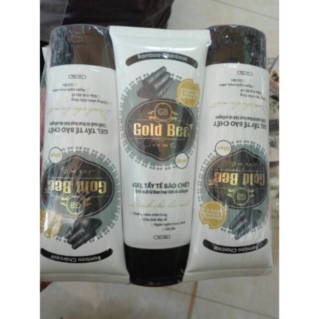 Tẩy tế bào chết Gold Bee - chiết xuất từ than hoạt tính và Collagen