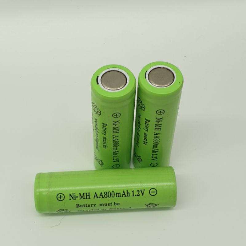 Achun.vn - PIN SẠC Ni-MH AA 1500mAh/2500mah - 1.2V kích thước 14x50mm đầu phẳng