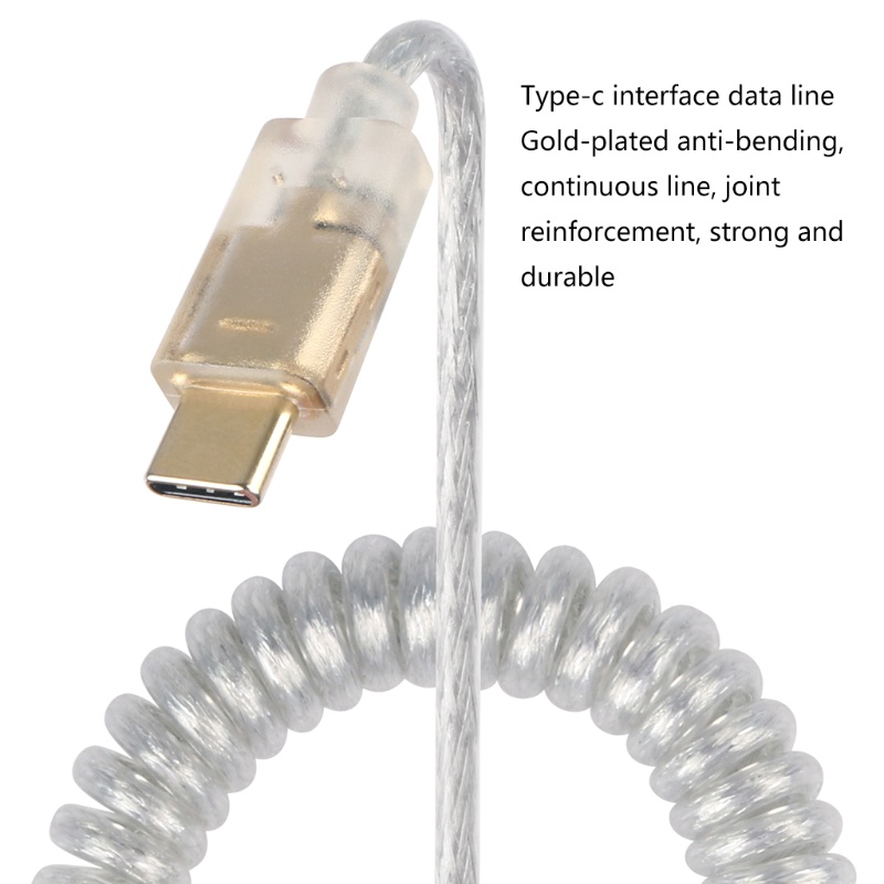 Dây Cáp Bàn Phím Cơ USB 2.0 Sang Type-C Mạ Vàng
