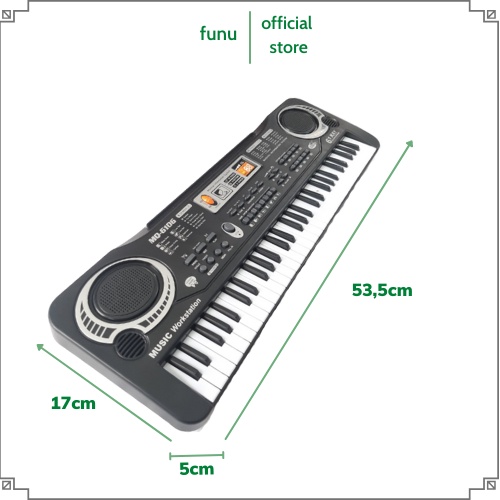 Đàn Piano Kết Hơp Organ, Đàn Điện Tử 61 Phím Kèm Mic Cho Bé