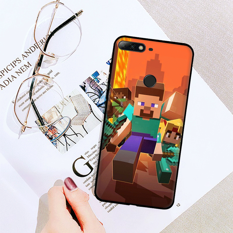 Mobile Ốp Điện Thoại Tpu Mềm Hình Game Minecraft Cho Huawei Y9 Prime Y6 Y5 Y8 P Y7 Y9 A Mate 10 Pro Mate 10 Lite Mate 20