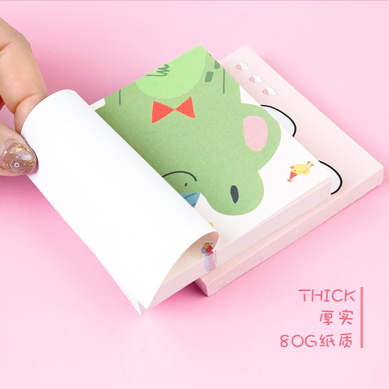 Giấy Note Họa Tiết Hoạt Hình Xinh Xắn Ghi Chú Dễ Thương Theo Phong Cách Hàn Quốc CREAMY GGC117