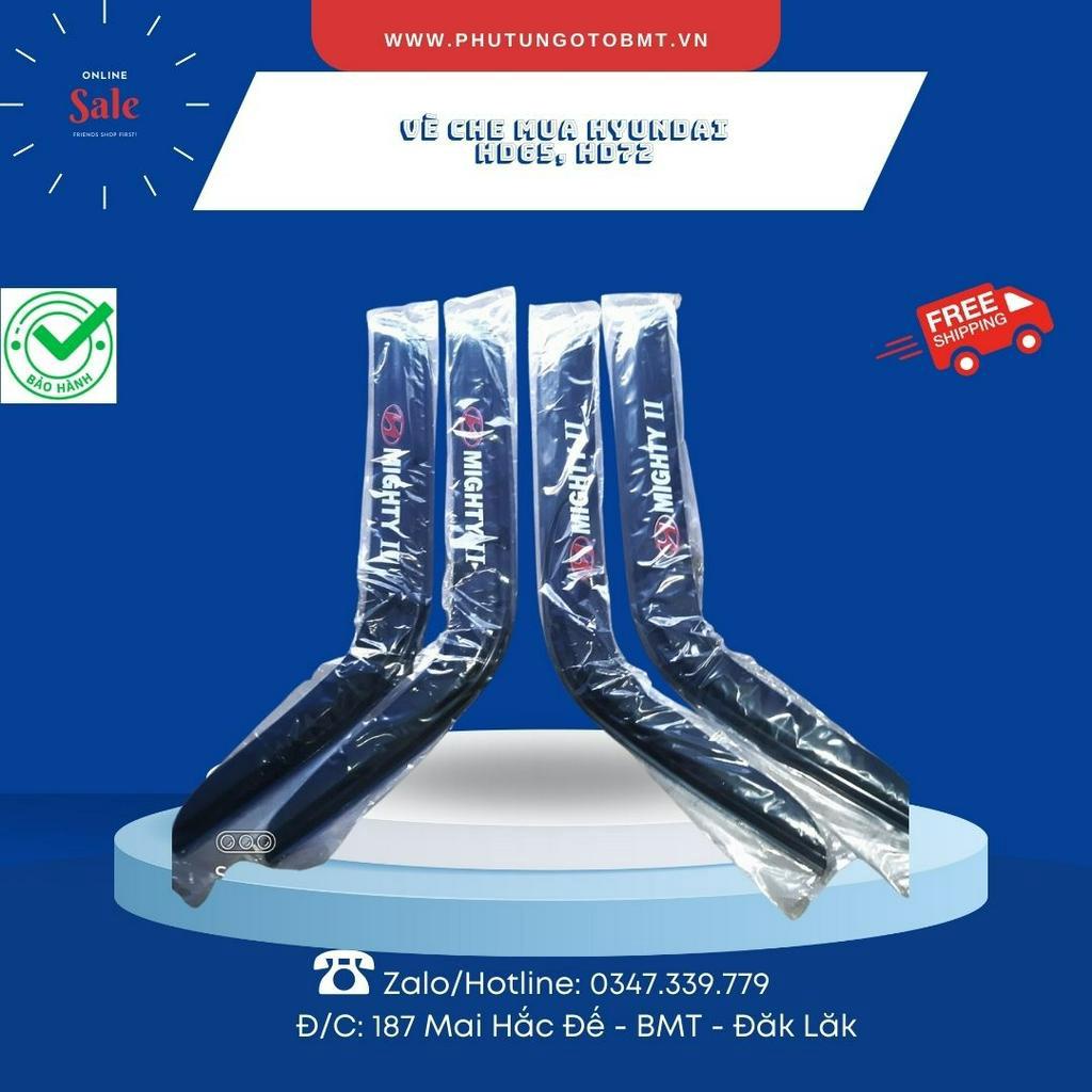 Bộ vè che mưa cao cấp  dành cho xe tải Hyundai Mighty