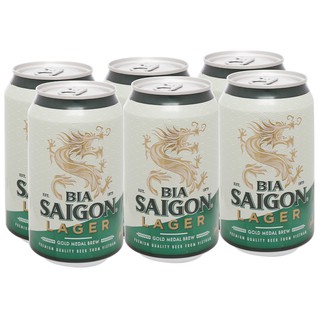Bia Sài Gòn Lager 330ml 6 lon