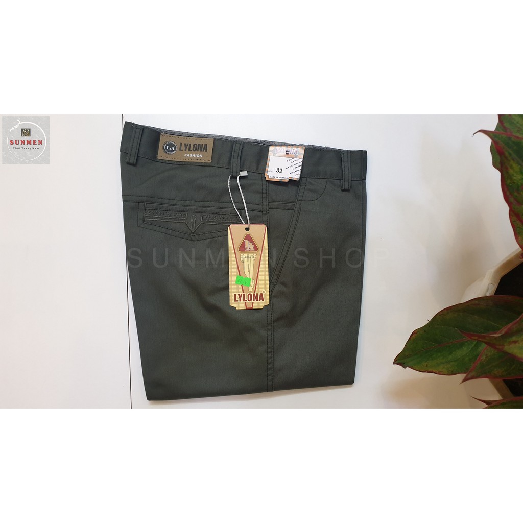 [HCM]Quần Dài Kaki Nam Trung Niên Chất Dày Form Rộng Ống Suông Dành Cho Công Sở Thanh Lịch SUNMEN Size Từ 28 - 35