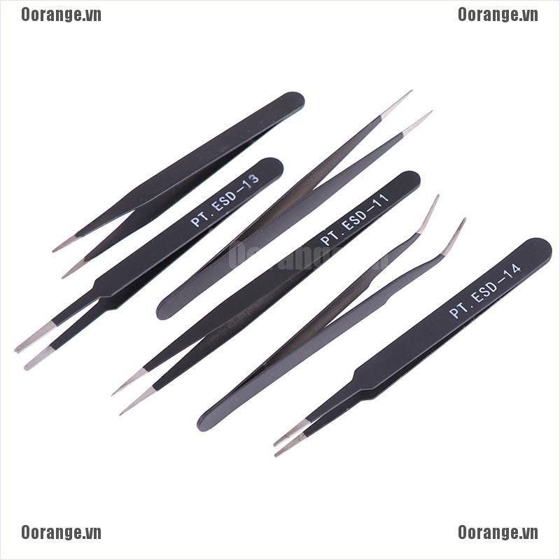 Set 6 Kẹp Inox Chống Tĩnh Điện Chất Lượng Cao