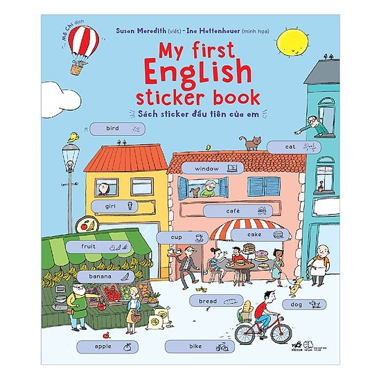 Sách - My First English Sticker Book - Sách Sticker Đầu Tiên Của Em (Nhã Nam)