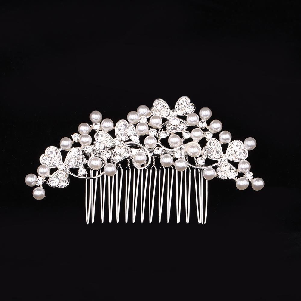 FAY Lược Cài Tóc Cô Dâu Đính Hoa