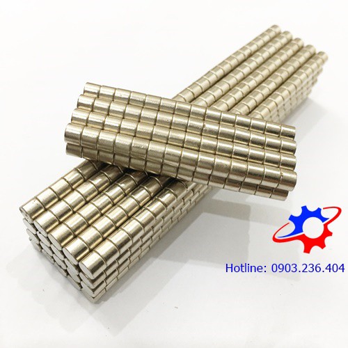 NAM CHÂM VĨNH CỬU VIÊN TRÒN KÍCH THƯỚC 5X4MM MẠ NIKEL