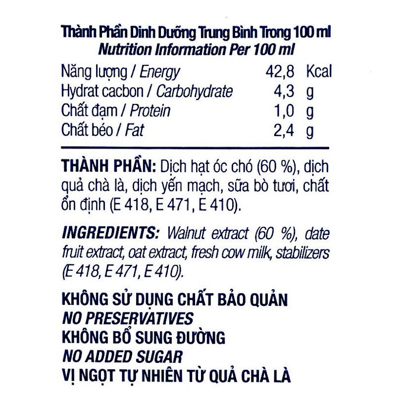Sữa TH True Milk Hạt Óc Chó 1L Chính Hãng
