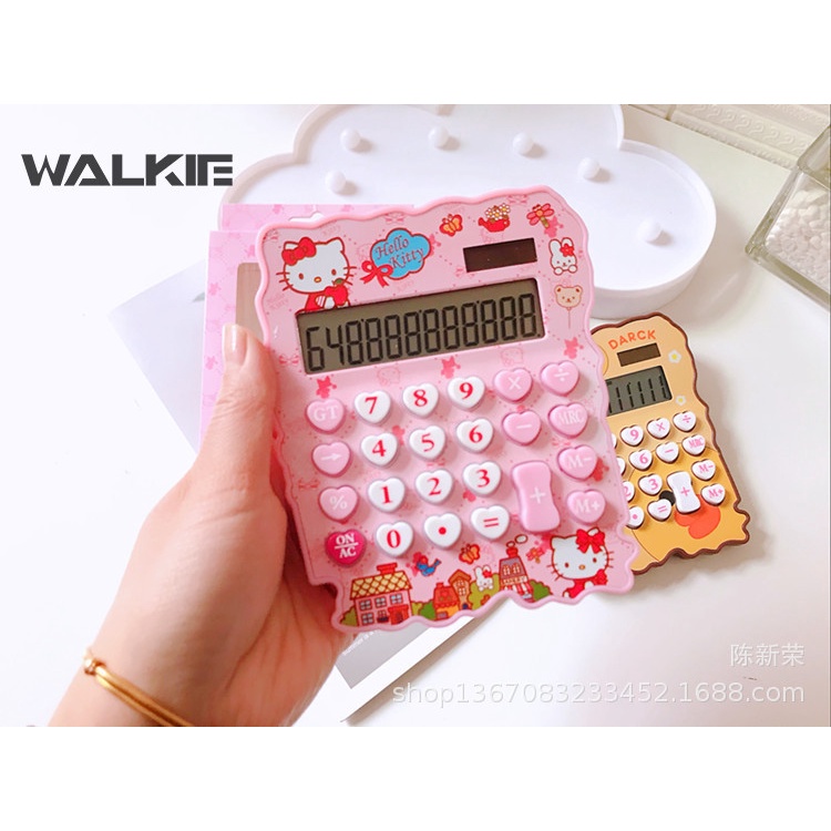 Bộ Đàm Sanrio Hello Kitty Màn Hình Lớn 12 Chữ Số Dành Cho Máy Tính Để Bàn