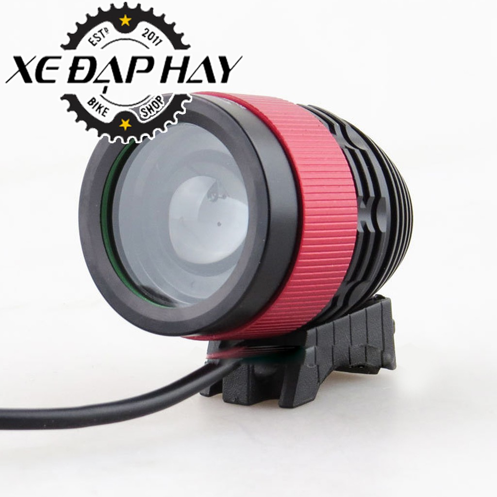 Đèn Pha Xe Đạp T6 ZOOM | Độ Sáng 1200 Lumens,Công Suất 00W |Pin Sạc Lithium 18560 X4 | Tuổi Thọ LED 10000 Giờ