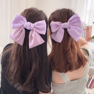 Kẹp Tóc Hình Nơ Vải Lớn Dễ Thương