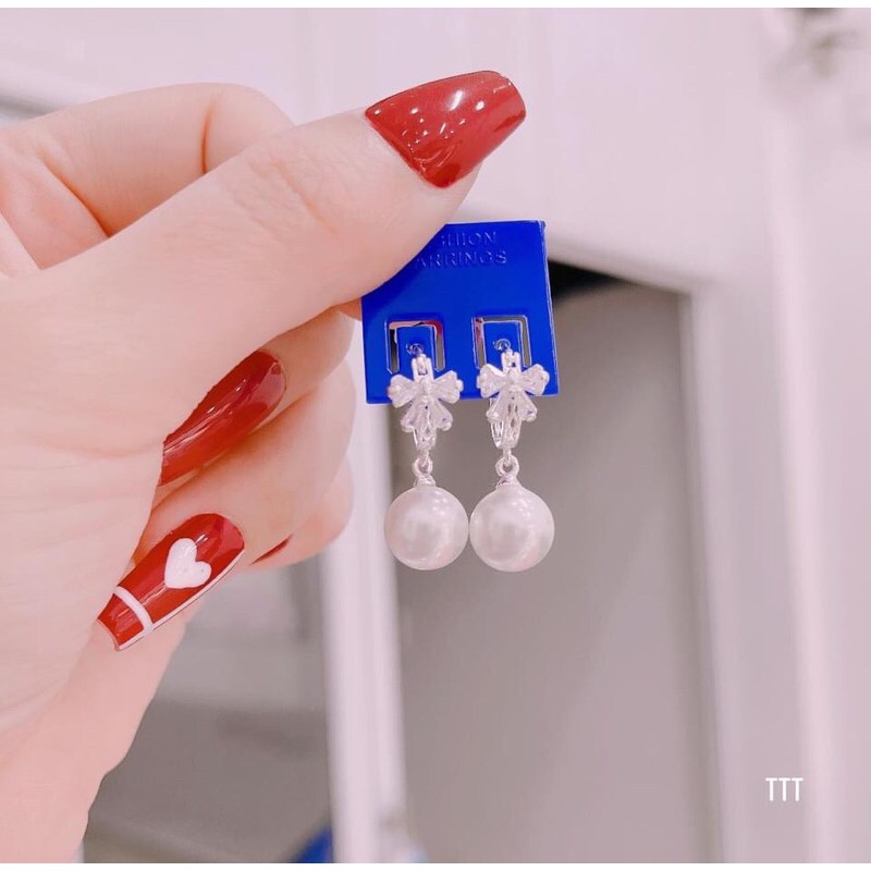 BÔNG TAI NƠ TREO TRAI KHOEN BẬP BẠC TA