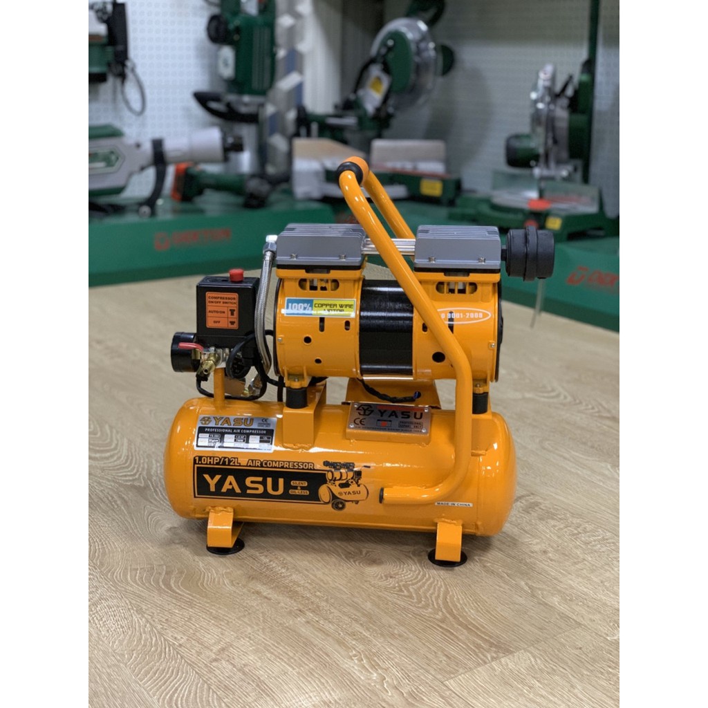 MÁY NÉN KHÍ KHÔNG DẦU 1HP-12L YASU YS-580 - HÀNG CHÍNH HÃNG
