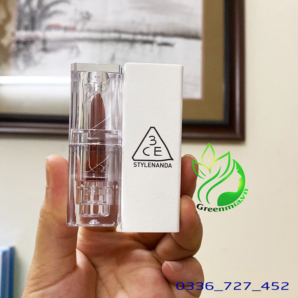 Son Thỏi 3CE Soft Matte Lipstick Over It Màu Cam Ánh Đỏ Thiết Kế Trong Suốt Lên Màu Bền Đẹp, Lâu Trôi