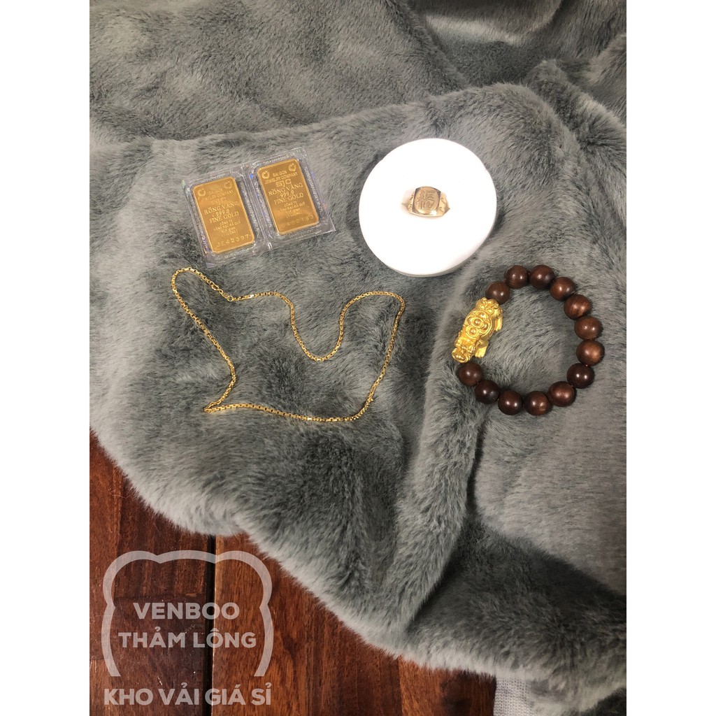 🌟Thảm Lông Trang Trí Decor Nội Thất | Xám ToToRo Cao Cấp | Siêu Hot 2021 | BigBuy360 - bigbuy360.vn