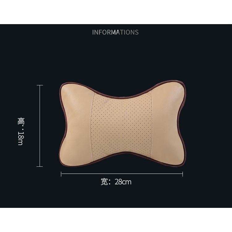 Gối Tựa Đầu Trên Xe Ô TÔ Bọc Da