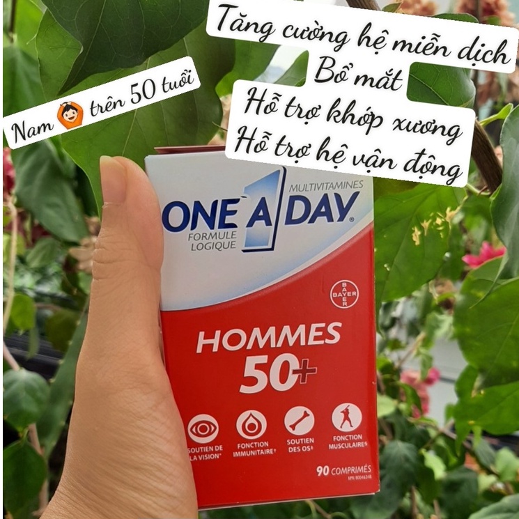 Viên Uống One A Day Dành Cho Nam Trên 50 Tuổi, Bổ Sung Vitamin Tổng Hợp
