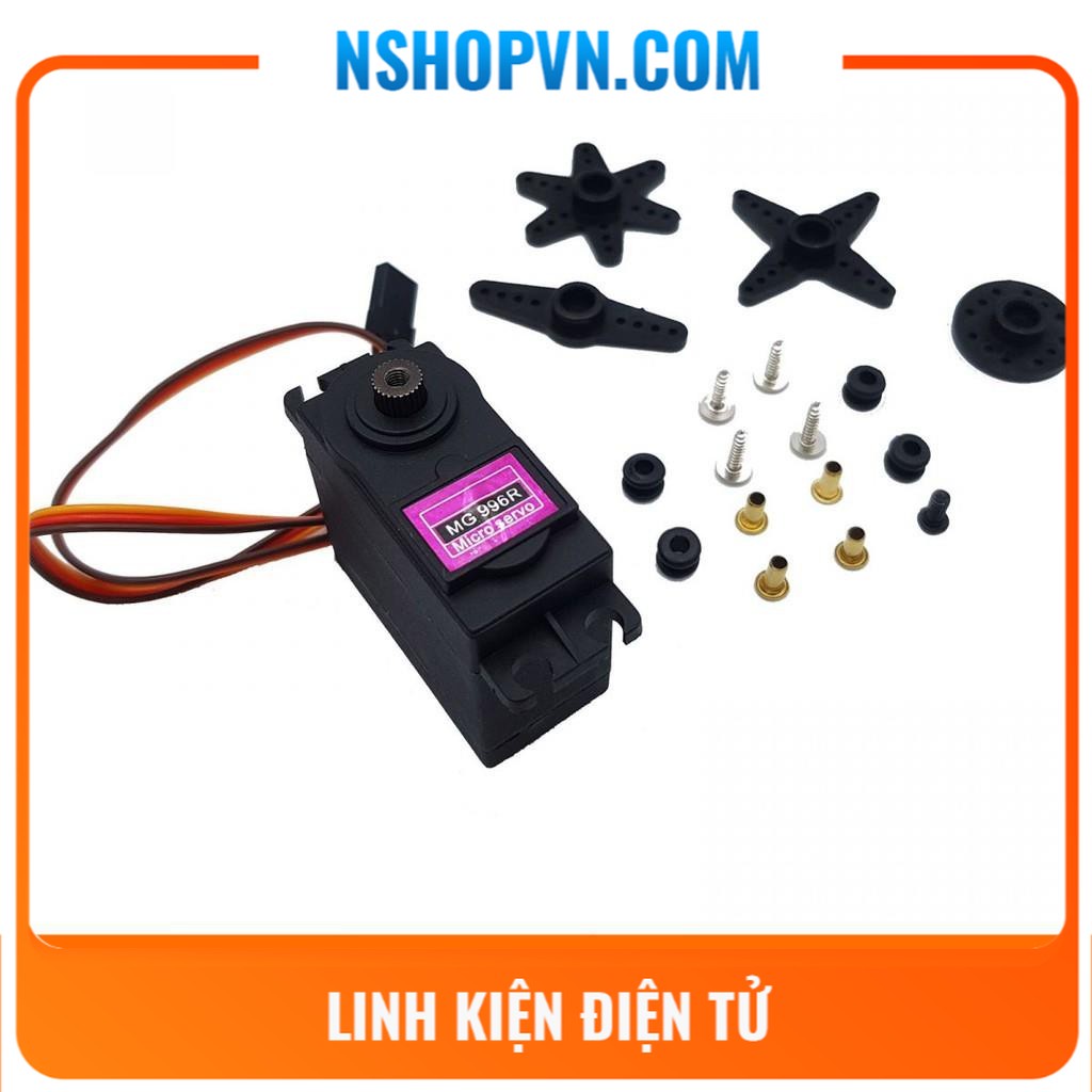 Động Cơ RC Servo MG996R có thể điều khiển góc quay 0-180 độ bằng Arduino