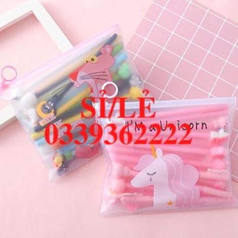 [ HAIANHSHOP ] Túi Đựng Bút Trong Suốt Khóa Zip Đáng Yêu - Nhiều Mẫu Duashop &gt;