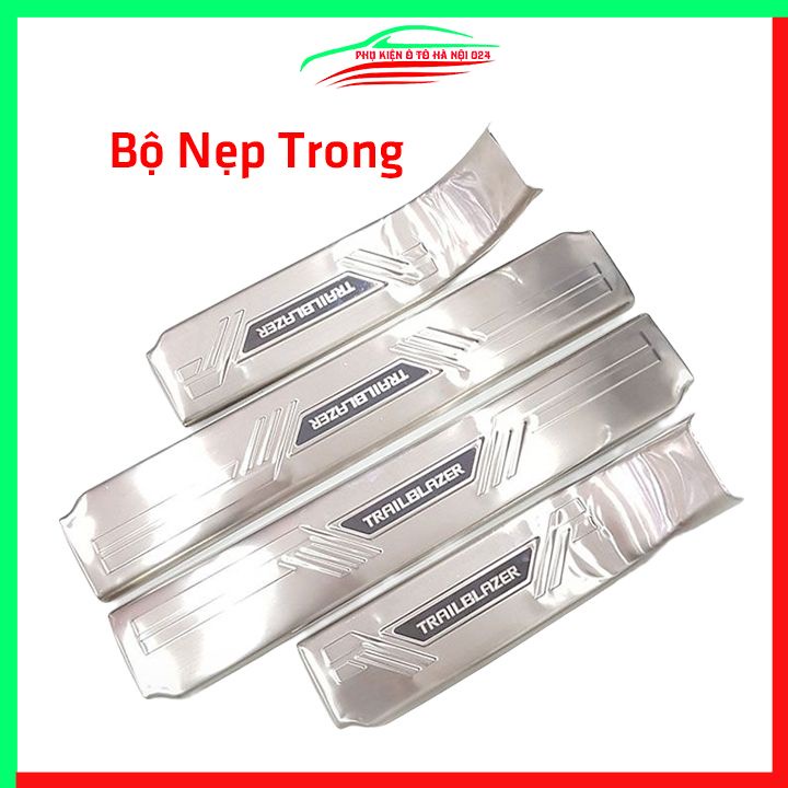 [TrailBlazer] Bộ Nẹp Bước Chân Trong Ngoài Bằng Inox Cho Ô Tô - TrailBlazer