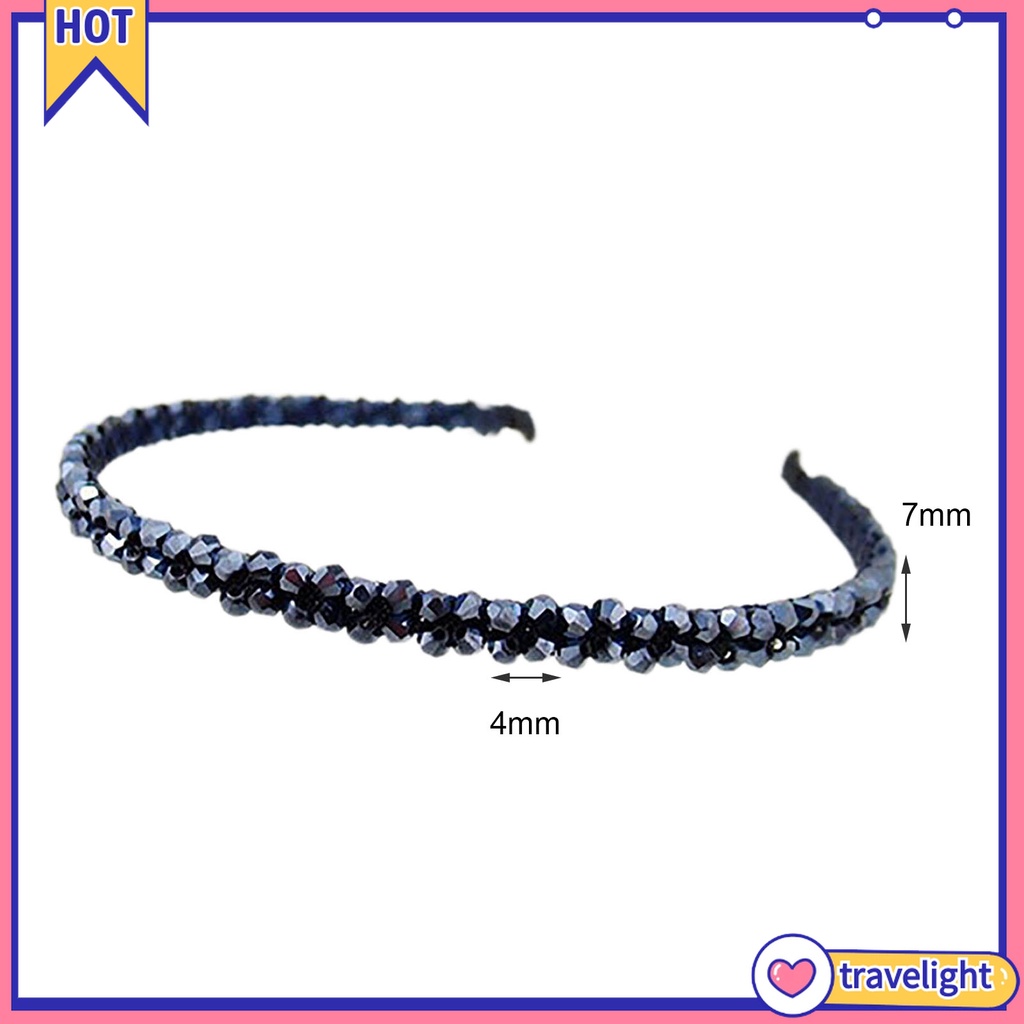 Băng Đô Đính Đá Kim Cương Giả Kim Loại Thủ Công Chống Gỉ Sét Cho Nữ
