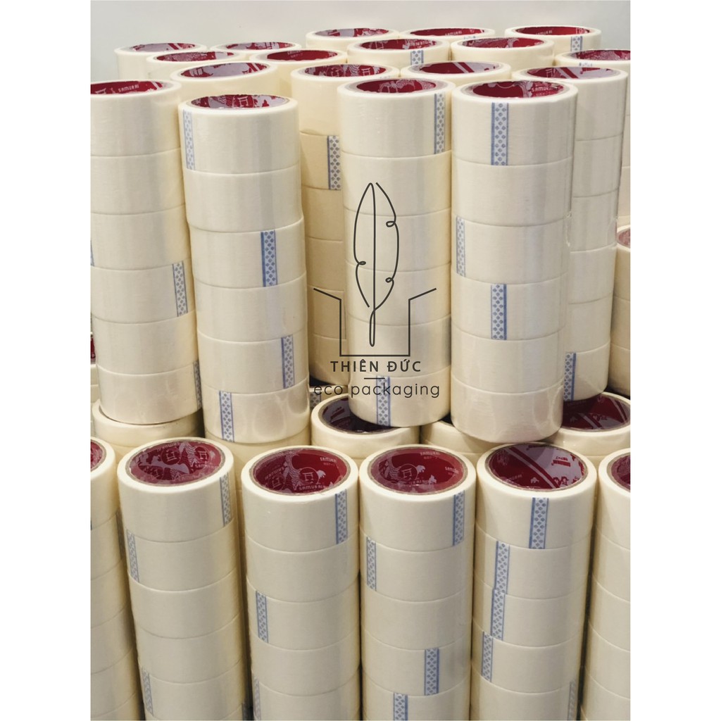 BĂNG DÍNH GIẤY chặn màu nước, màu acrylic, sơn KHỔ 2CM & 4.8 CM - 15 MÉT DÀI – CHẤT LƯỢNG CAO, GIÁ NHÀ MÁY