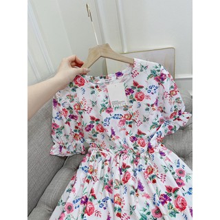 Đầm hoa nhí dáng dài maxi