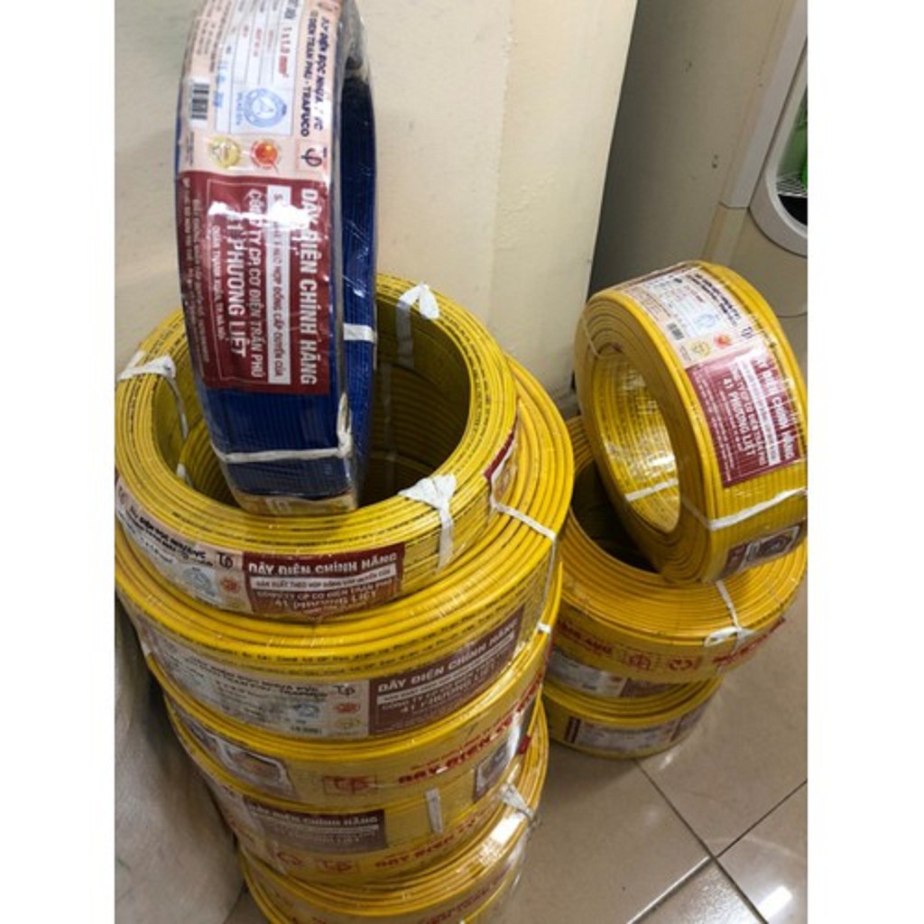 Dây điện gia dụng Trần Phú 2*2,5 mm - Phương Liệt - Trần Phú 2*1,5mm cuộn 100 mét loại tốt nhất