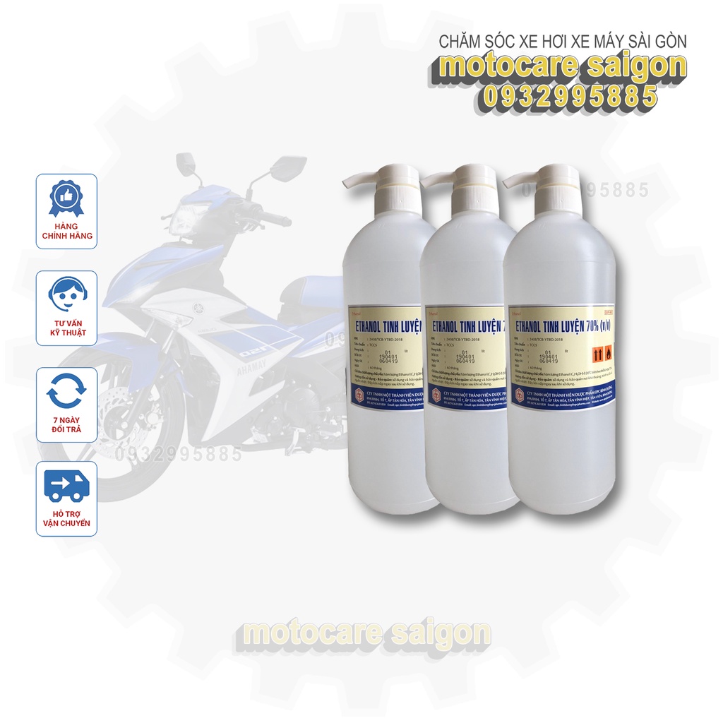 Combo 3 chai nước rửa tay khô diệt khuẩn (CỒN 70% CÓ VÒI NHẤN CÔNG TY DƯỢC OPC)