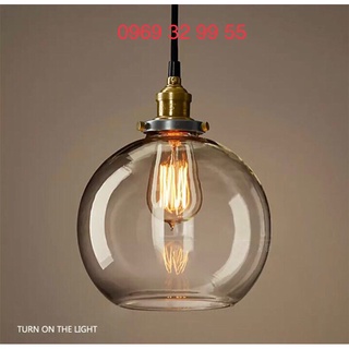 Đèn thả bàn ăn, thả phòng khách, thả cafe. gồm bóng led edison 4w, mv-th053 . mầu: trà/ trắng. bh 12 tháng