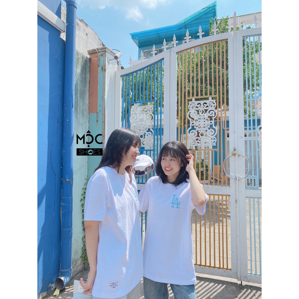 [CHÍNH HÃNG] Áo thun New Era logo LA Monogram Xanh Dương màu Trắng