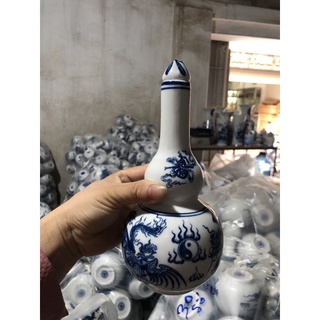 nậm thờ men lam( nậm đựng rượu thờ)