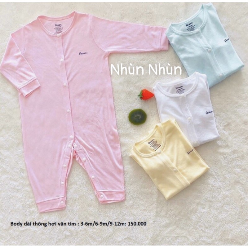 Body sợi tre thở Avaler (4 màu)size từ 3-6m đến 9-12m